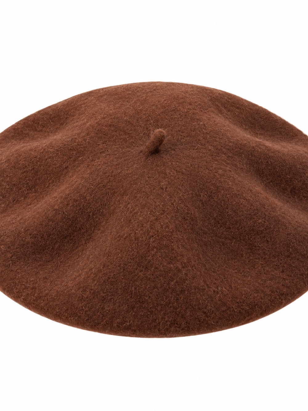 Vintage Betmar New York Brown Angora Rabbit Hair Wool Beret Hat